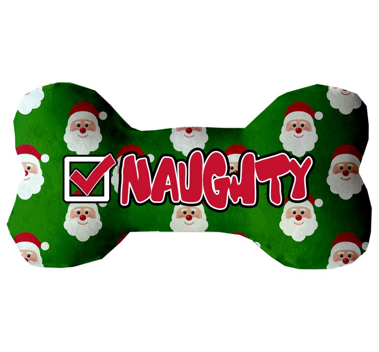 Naughty List 8 inch Bone Dog Toy